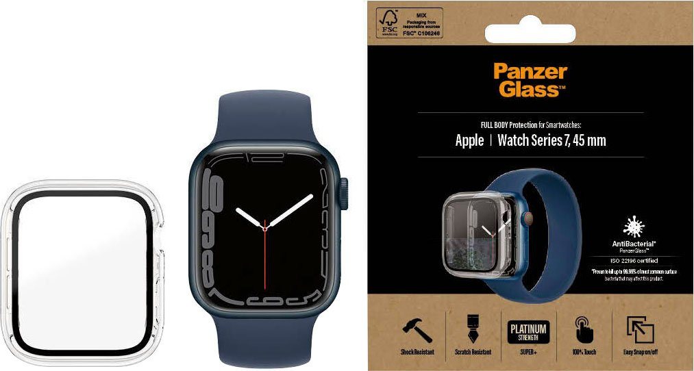 PanzerGlass Full Body - Apple Watch 7 (45 mm), Displayschutzglas von PanzerGlass