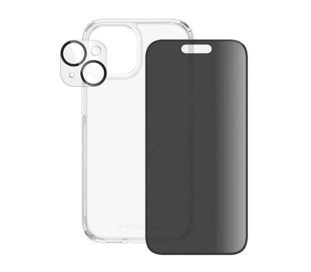 PanzerGlass Handyhülle PANZERGLASS™ PRIVACY 3-IN-1 SET IPHONE 15 PLUS von PanzerGlass