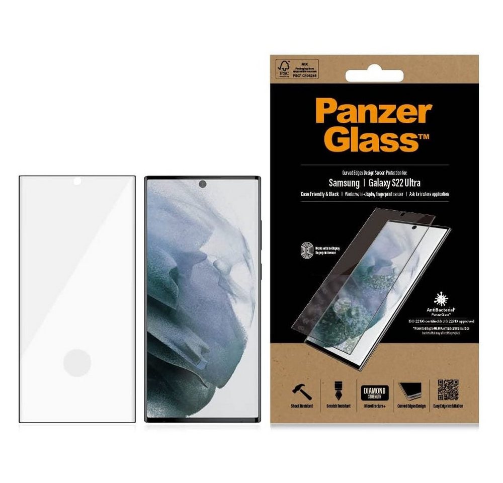 PanzerGlass Handyhülle S Samsung Galaxy S22 Ultra - Schutzfolie - transparent von PanzerGlass