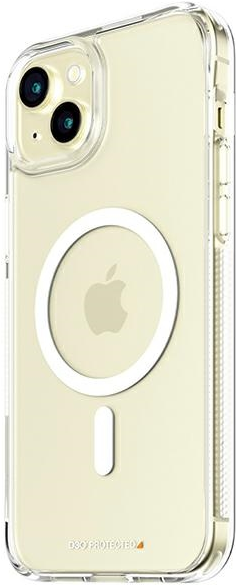 PanzerGlass HardCase - Clear Edition - hintere Abdeckung für Mobiltelefon - MagSafe kompatibel mit D3O - Thermoplastisches Polyurethan (TPU), D3O Bio - klar - für Apple iPhone 15 Plus (1182) von PanzerGlass