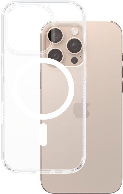PanzerGlass HardCase - Hintere Abdeckung für Mobiltelefon - kompatibel mit MagSafe - Polycarbonat, Thermoplastisches Polyurethan (TPU) - weiß, durchsichtig - für Apple iPhone 16 Pro Max (1294) von PanzerGlass