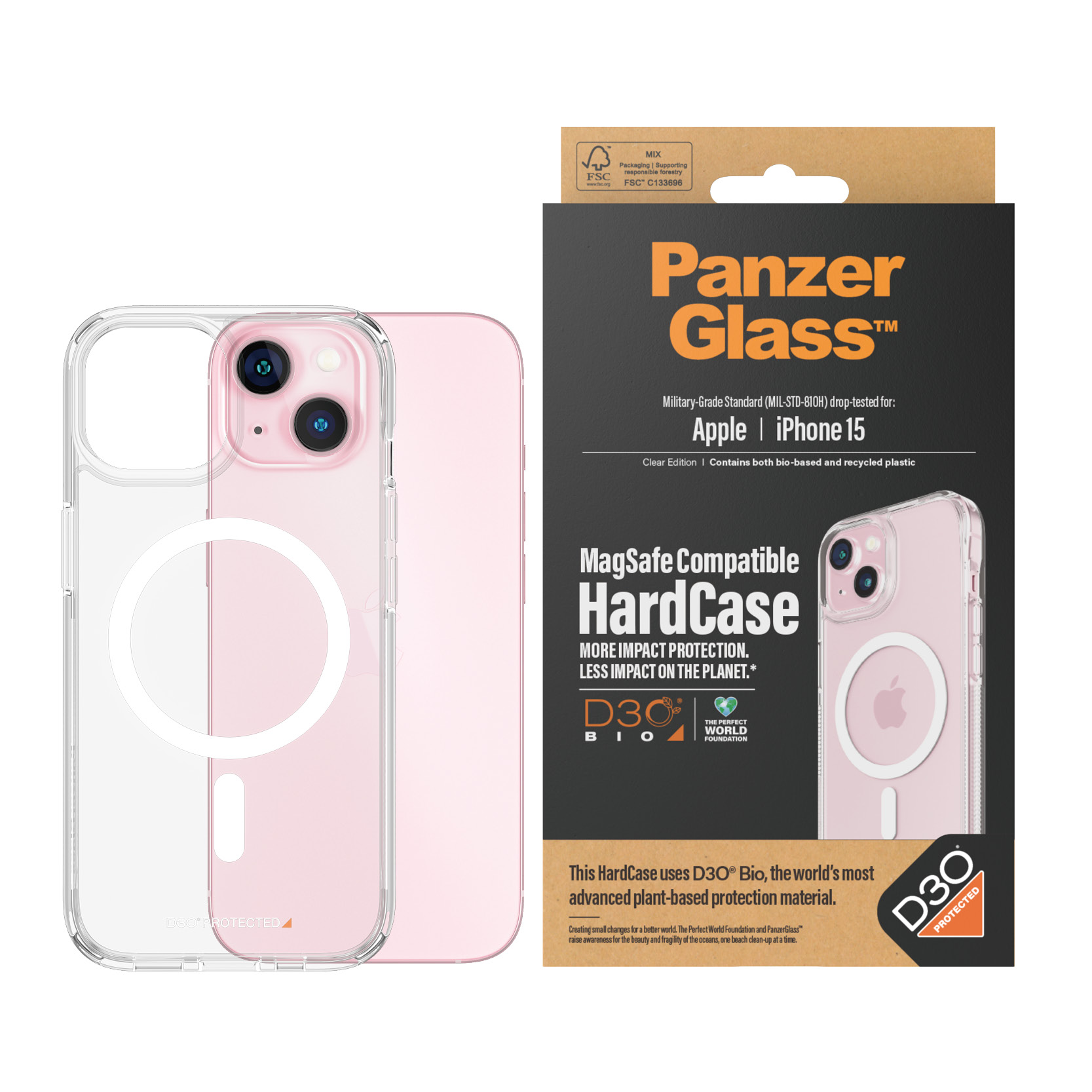 PanzerGlass - HardCase MagSafe iPhone 15 kompatibel mit D3O PanzerGlass - HardCase MagSafe iPhone 15 kompatibel mit D3O von PanzerGlass