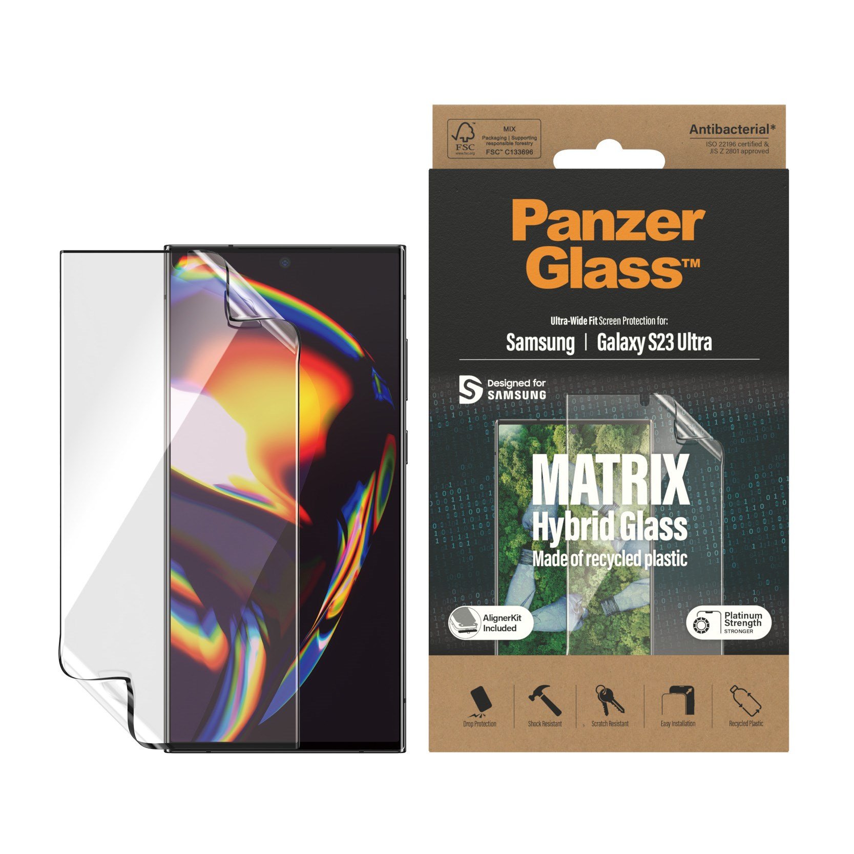 PanzerGlass - MATRIX Displayschutz Samsung Galaxy S23 Ultra - Ultra-Wide Fit m. AlignerKitp PanzerGlass - MATRIX Displayschutz Samsung Galaxy S23 Ultra - Ultra-Wide Fit m. AlignerKitp von PanzerGlass
