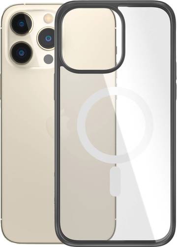 PanzerGlass MagSafe ClearCase Backcover Apple iPhone 14 Pro Max Transparent, Schwarz MagSafe kompati von PanzerGlass