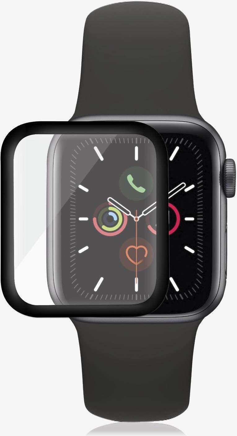 PanzerGlass Original - Bildschirmschutz für Smartwatch - Glas - Rahmenfarbe schwarz - für Apple Watch (42 mm, 44 mm) von PanzerGlass
