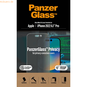 PanzerGlass PanzerGlass Apple iPhone 14 Pro UWF Privacy AB w. Applicat von PanzerGlass
