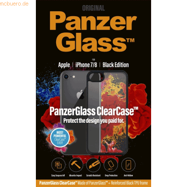 PanzerGlass PanzerGlass ClearCase m. Blackframe f. iPhone 7/8/SE 2020/ von PanzerGlass