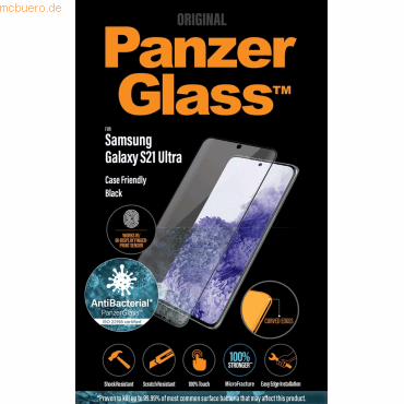 PanzerGlass PanzerGlass Curved Galaxy S21 Ultra Antibakt. CF Fingerpr PanzerGlass PanzerGlass Curved Galaxy S21 Ultra Antibakt. CF Fingerpr von PanzerGlass