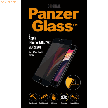 PanzerGlass PanzerGlass E2E Privacy iPhone 6/7/8/SE 2020/2022, CF, Bla von PanzerGlass
