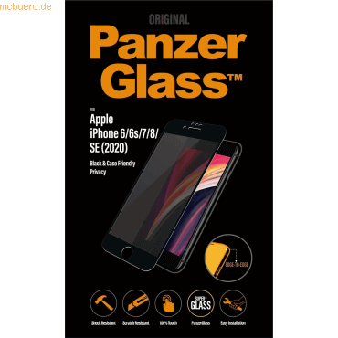 PanzerGlass PanzerGlass E2E Privacy iPhone 6/7/8/SE 2020/2022, CF, Bla PanzerGlass PanzerGlass E2E Privacy iPhone 6/7/8/SE 2020/2022, CF, Bla von PanzerGlass