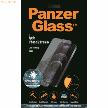 PanzerGlass PanzerGlass E2E iPhone 12 Pro Max CF, Antibakt. von PanzerGlass