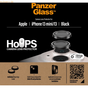 PanzerGlass PanzerGlass Hoops Lens Protector iPhone 13 mini, 13 Black von PanzerGlass