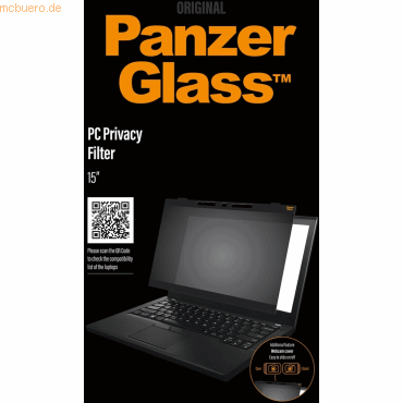 PanzerGlass PanzerGlass Laptops 15- Dual Privacy Screen Protector Glas von PanzerGlass
