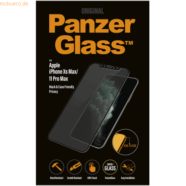 PanzerGlass PanzerGlass Privacy f. iPhone 11 Pro Max, CF, Black von PanzerGlass