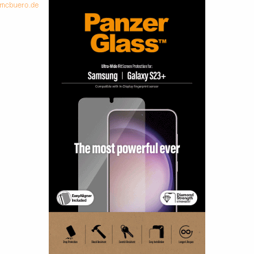 PanzerGlass PanzerGlass Samsung Galaxy S23+ UWF AB w. EasyAligner von PanzerGlass