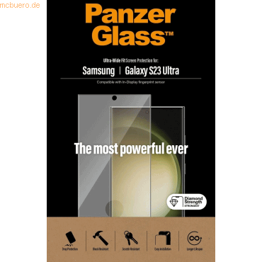 PanzerGlass PanzerGlass Screen Protector Samsung Galaxy S23 Ultra, AB von PanzerGlass