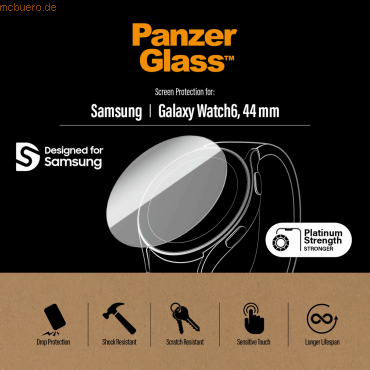 PanzerGlass PanzerGlass Screen Protector Samsung Galaxy Watch 6, 44mm von PanzerGlass