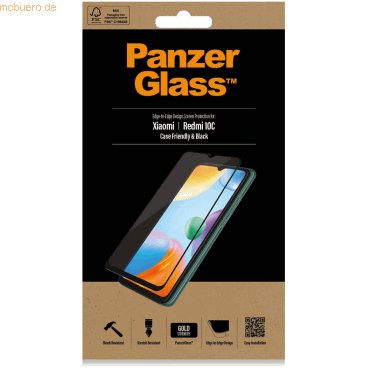 PanzerGlass PanzerGlass Xiaomi Redmi 12C|10C Case Friendly, Black von PanzerGlass