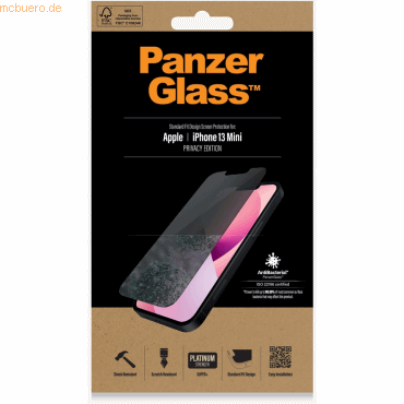 PanzerGlass PanzerGlass iPhone 13 mini Privacy Antibakt., Standard Fit von PanzerGlass