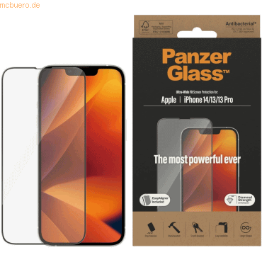 PanzerGlass PanzerGlass iPhone 14/13/13 Pro Ultrawide AB w. Applicator PanzerGlass PanzerGlass iPhone 14/13/13 Pro Ultrawide AB w. Applicator von PanzerGlass