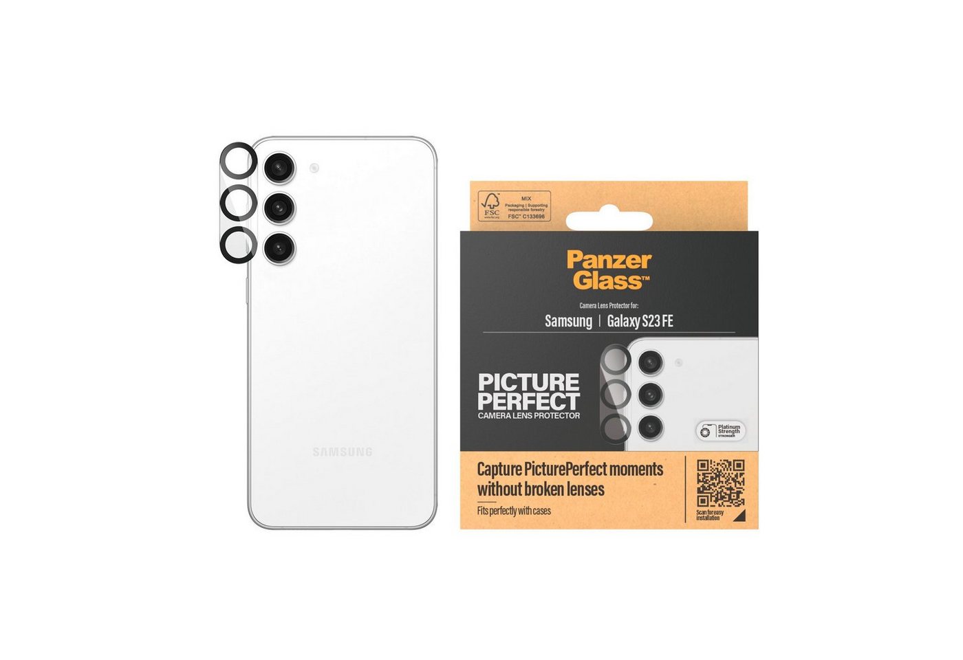 PanzerGlass Kameraschutzglas PicturePerfect Camera Lens Protector für Samsung Galaxy S23 FE PanzerGlass Kameraschutzglas PicturePerfect Camera Lens Protector für Samsung Galaxy S23 FE von PanzerGlass