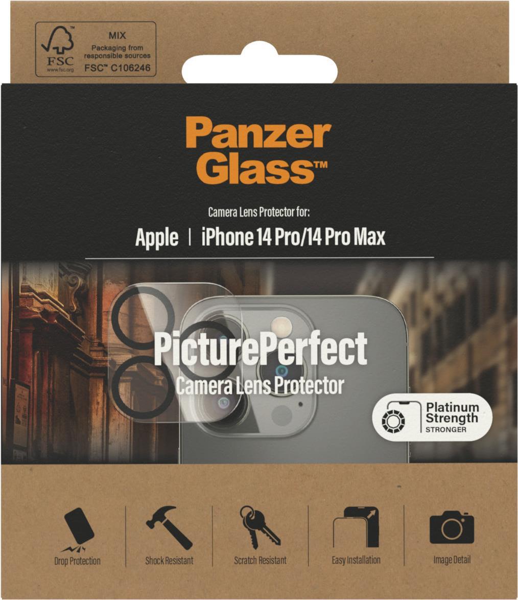 PanzerGlass  PicturePerfect Camera Lens Protector Apple iPhone 14 Pro -14 Pro Max - Apple - iPhone 14 Pro - Apple - iPhone 14 Pro Max - Kratzresistent - Schockresistent - Transparent - 1 Stück(e) (0400) von PanzerGlass