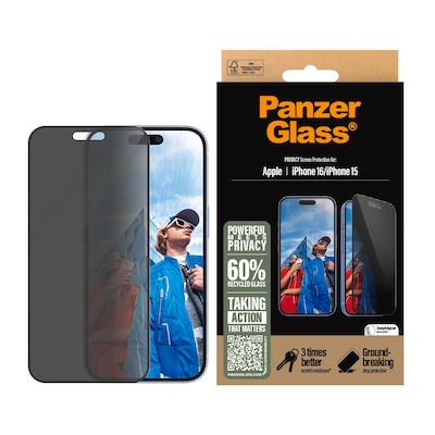 PanzerGlass Privacy iPhone 16/ 15 UWF PanzerGlass Privacy iPhone 16/ 15 UWF von PanzerGlass