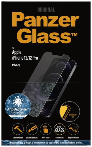 PanzerGlass Privacy Displayschutzglas iPhone 12, iPhone 12 Pro 1 St. P2708 von PanzerGlass
