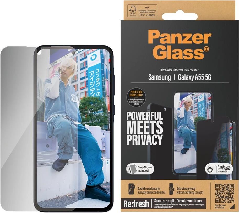 PanzerGlass Privacy Samsung A55 5G, UWF (P7358) von PanzerGlass