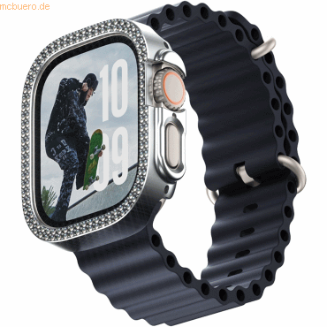 PanzerGlass SAFE Bling Bumper Silver Apple Watch Ultra 2 von PanzerGlass
