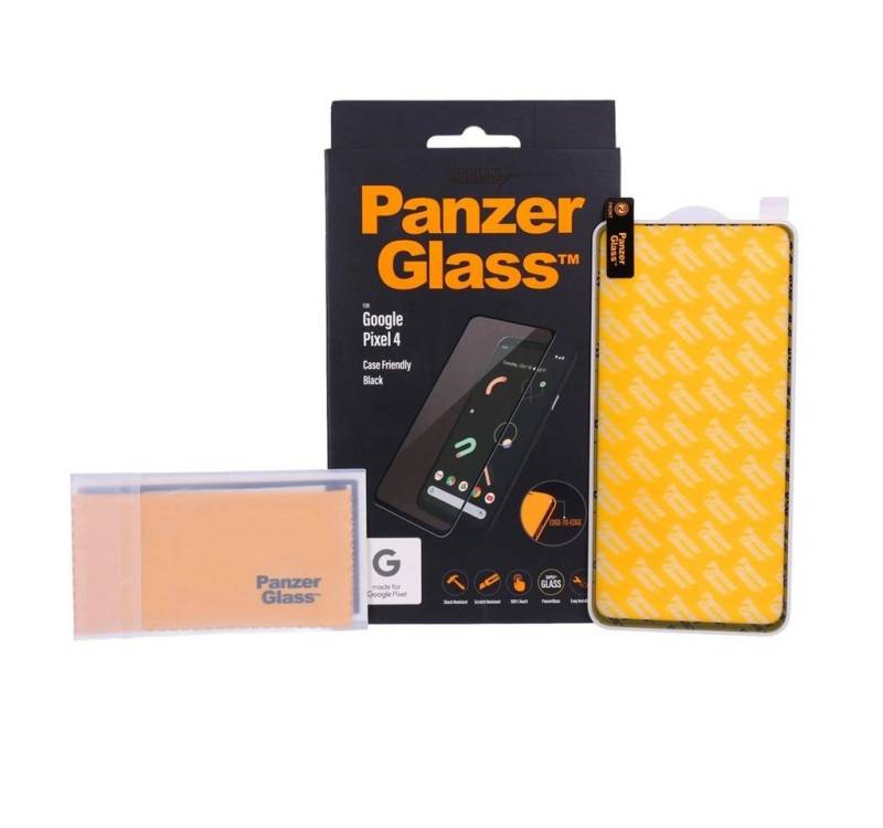 PanzerGlass Schutzfolie Google Pixel 4 Displayschutz schwarz Case Friendly E2E von PanzerGlass