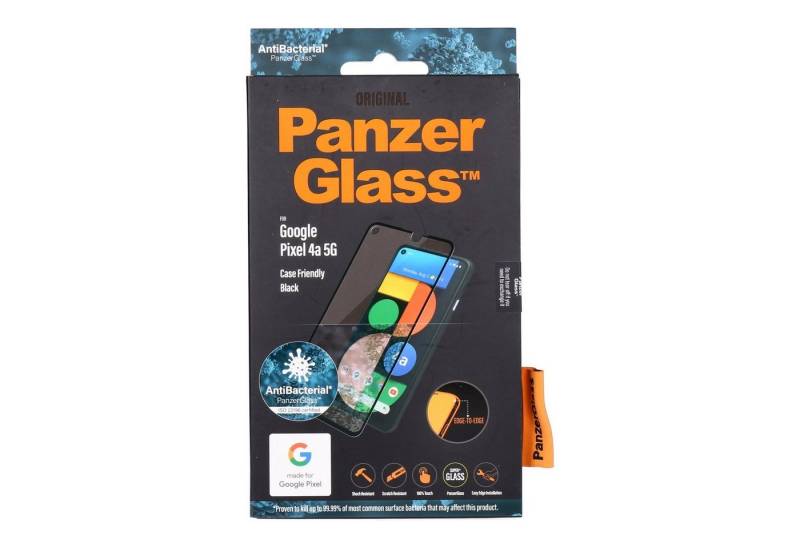 PanzerGlass Schutzfolie Google Pixel 4a 5G schwarz Case Friendly E2E von PanzerGlass