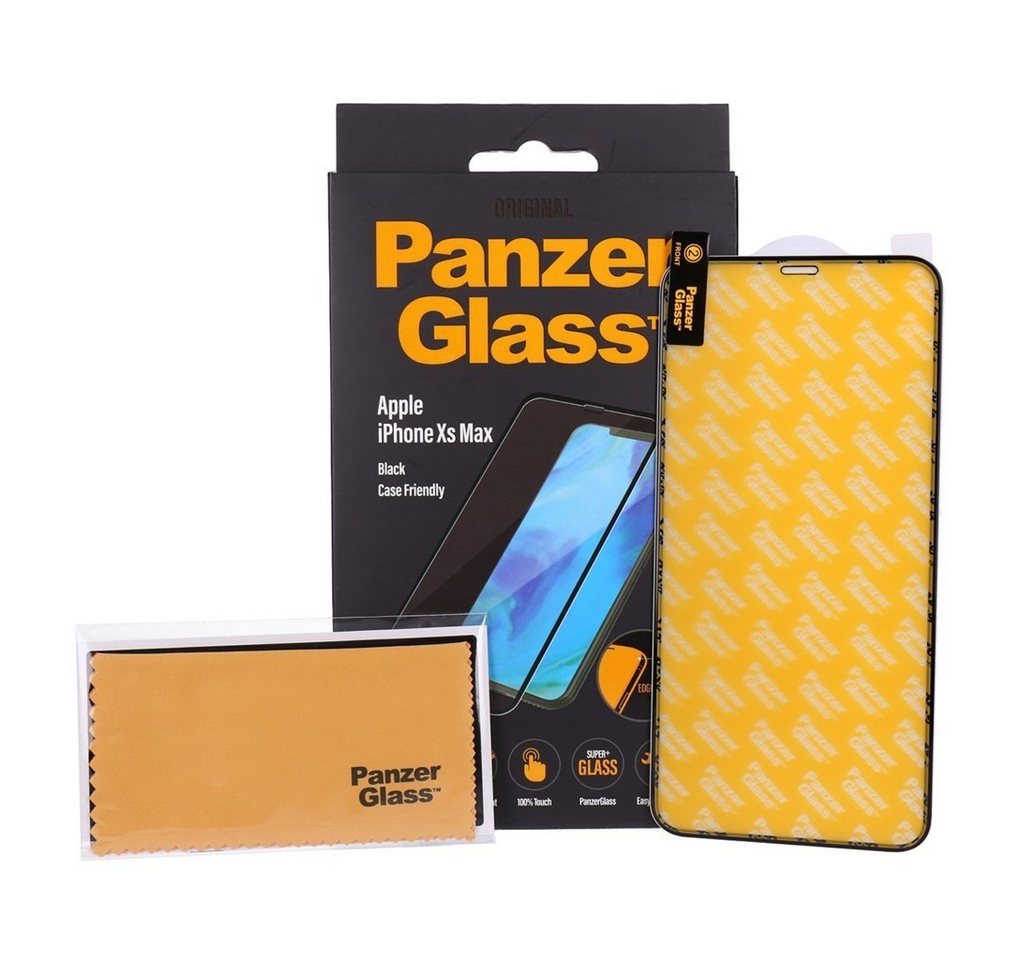 PanzerGlass Schutzfolie für Apple iPhone XS Max schwarz von PanzerGlass