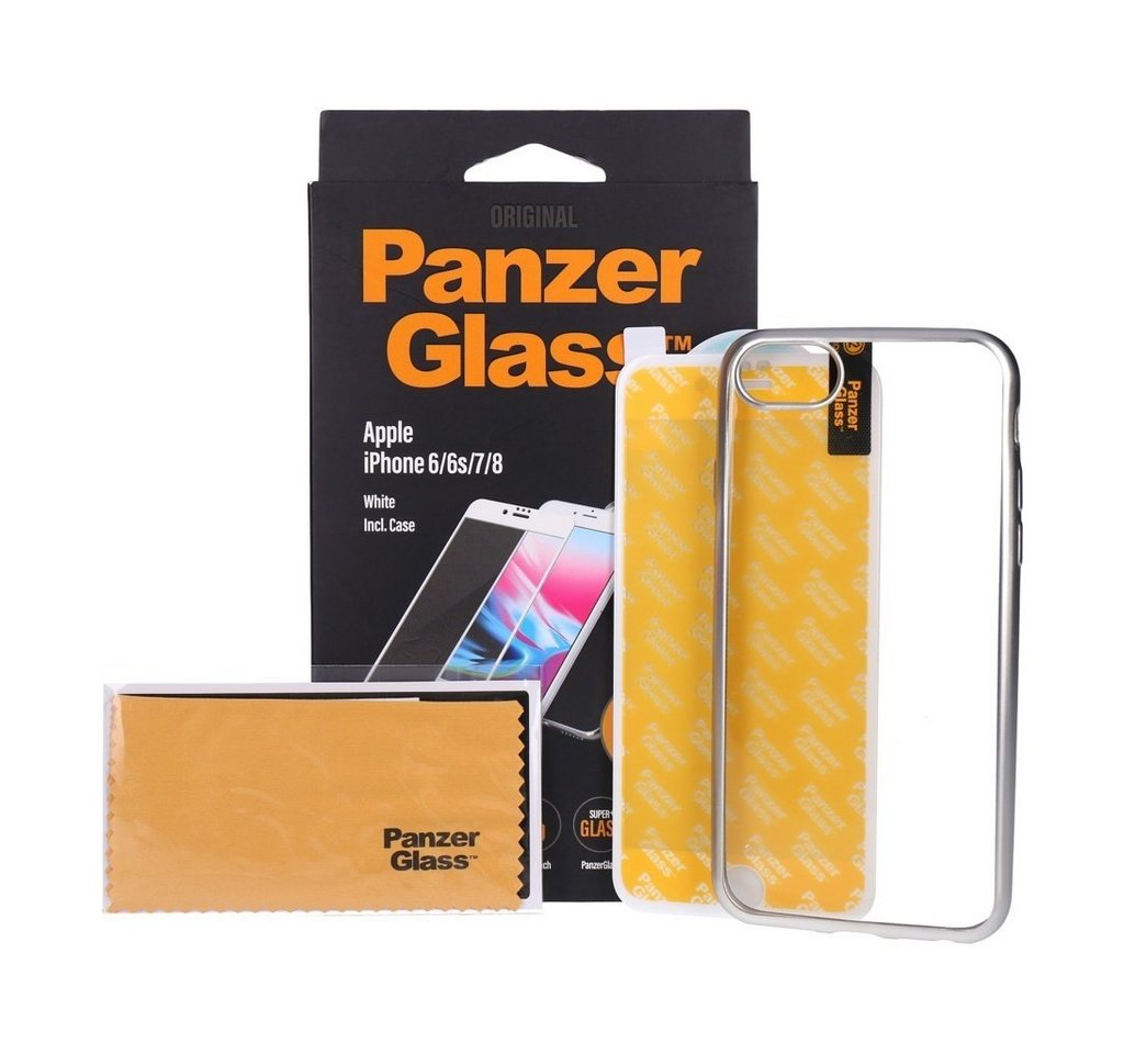 PanzerGlass Schutzfolie für iPhone 7/8 weiß inkl. Case von PanzerGlass