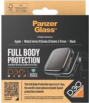 PanzerGlass Screen Protector Full Body Apple Watch 2023 41mm with D3O black (3689) von PanzerGlass