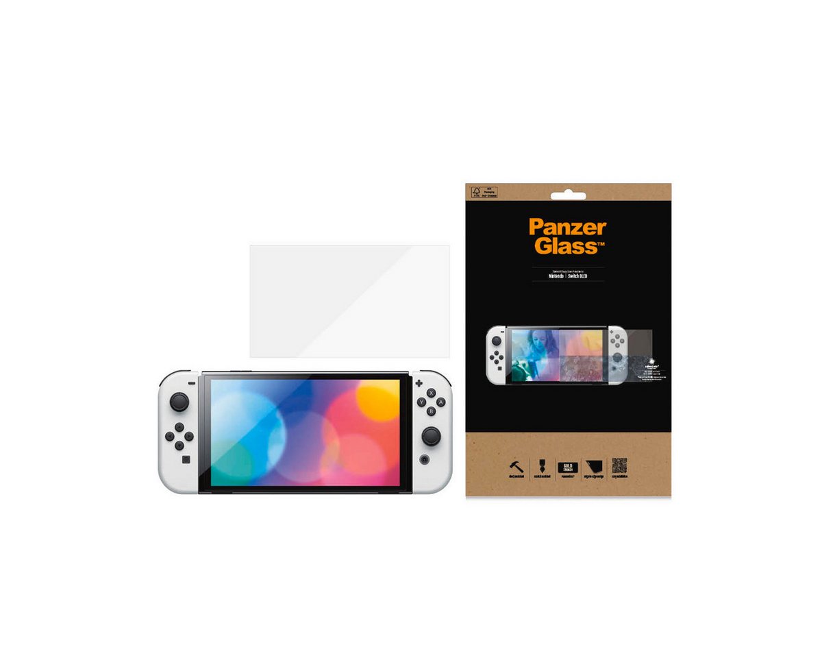 PanzerGlass Screen Protector für Nintendo Switch, Displayschutzglas, 1 Stück, Bildschirmschutz, Displayschutzfolie,Einfach anbringen,kratz-&stoßfest von PanzerGlass