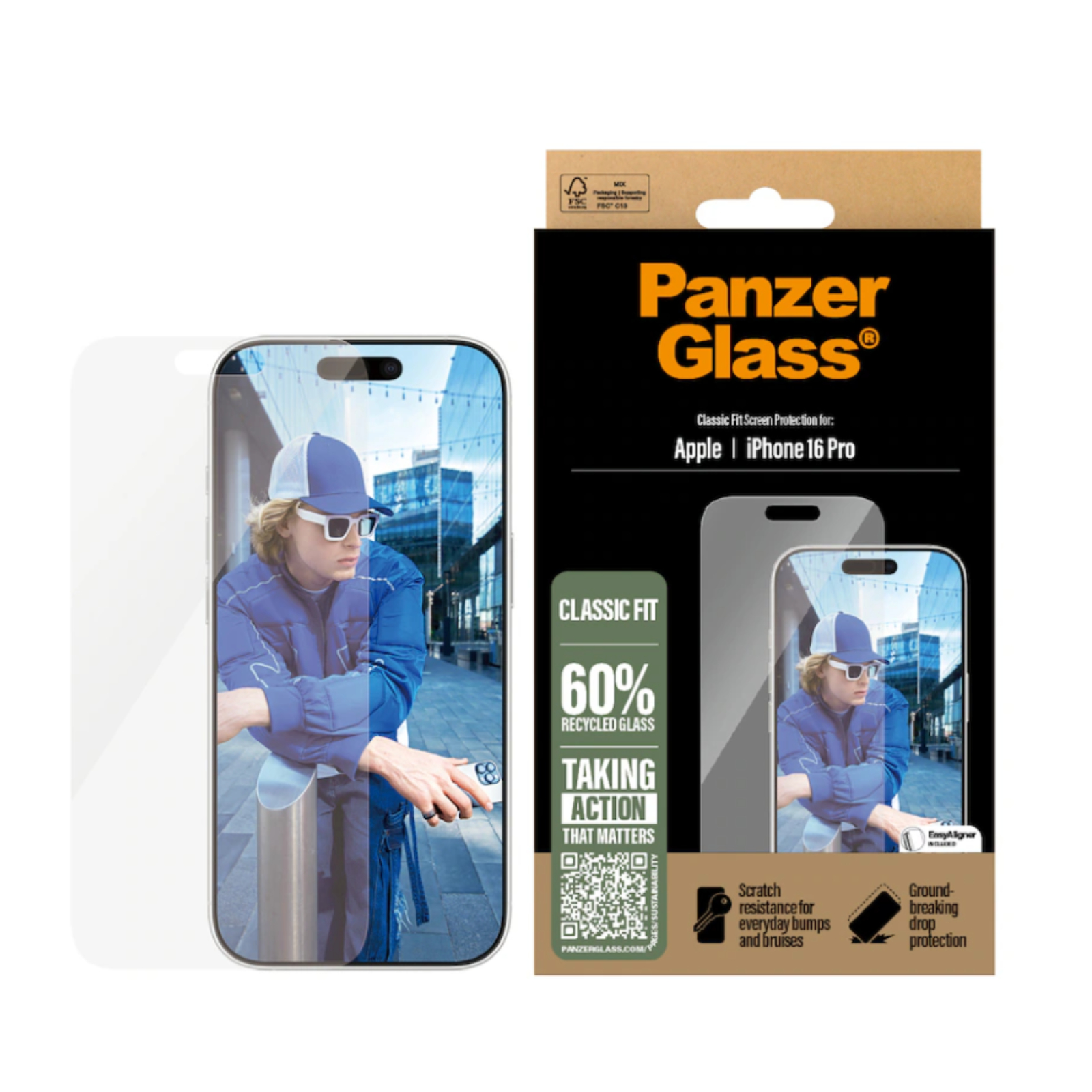 PanzerGlass - Screen Protector - iPhone 16 Pro - Classic Fit PanzerGlass - Screen Protector - iPhone 16 Pro - Classic Fit von PanzerGlass