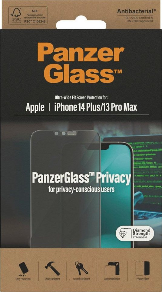PanzerGlass iPhone 14 Plus/13 Pro Max Ultrawide Privacy AB, Displayschutzglas von PanzerGlass