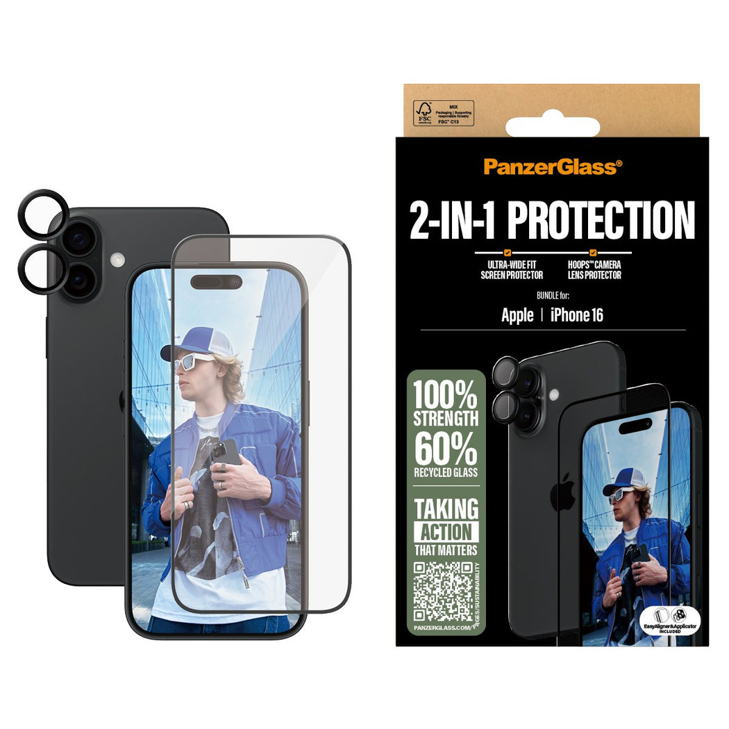 PanzerGlass - iPhone 16 2-in-1 Bundle PanzerGlass - iPhone 16 2-in-1 Bundle von PanzerGlass