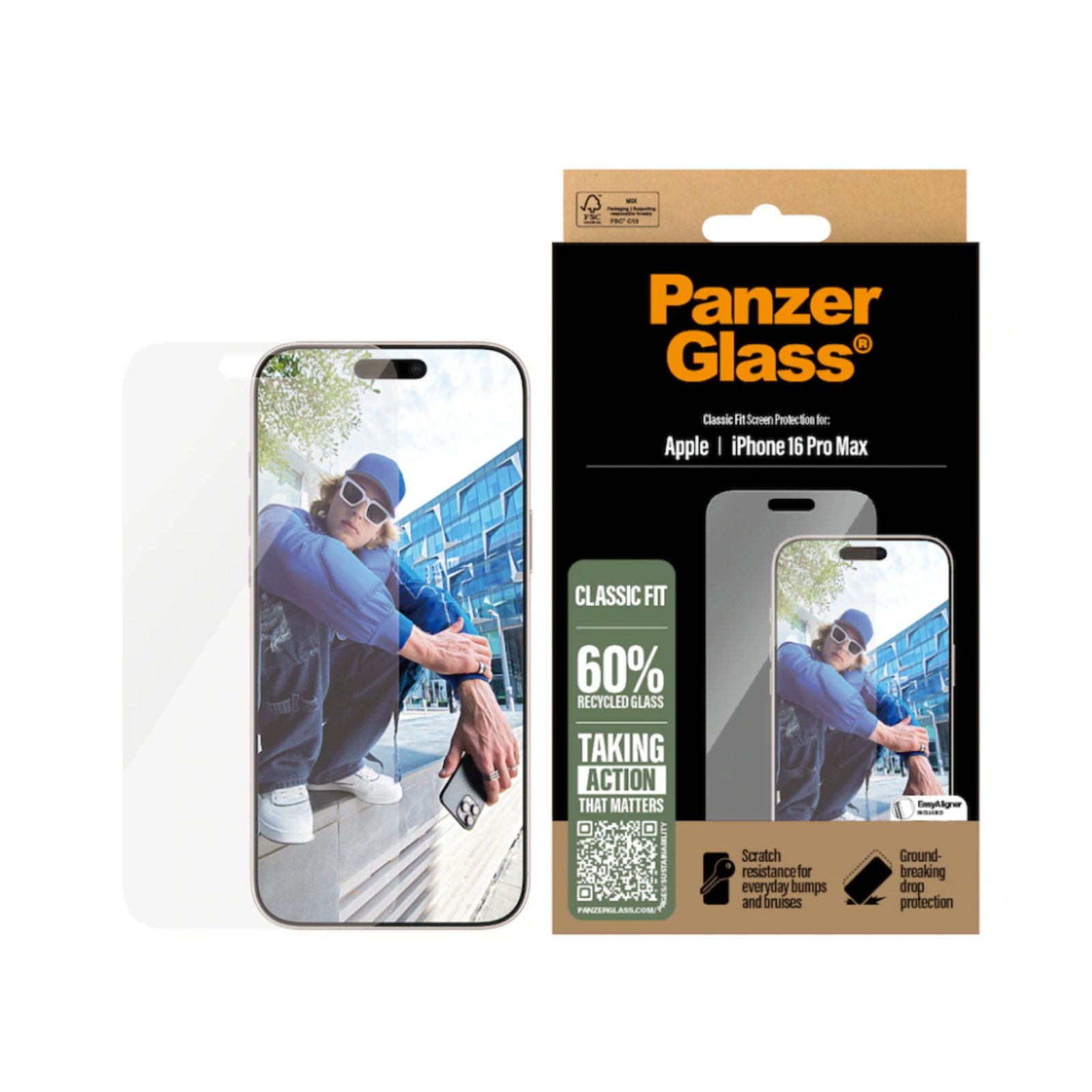PanzerGlass - Screen Protector - iPhone 16 Pro Max - Classic Fit PanzerGlass - Screen Protector - iPhone 16 Pro Max - Classic Fit von PanzerGlass