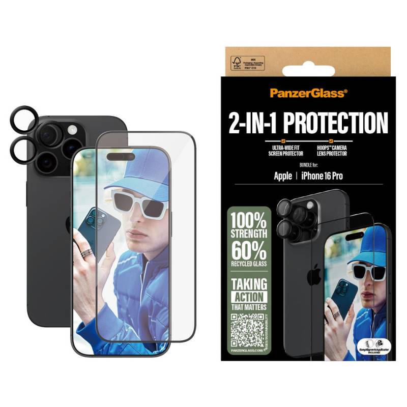 PanzerGlass - iPhone 16 Pro 6,3'' 2-in-1-Bundle von PanzerGlass