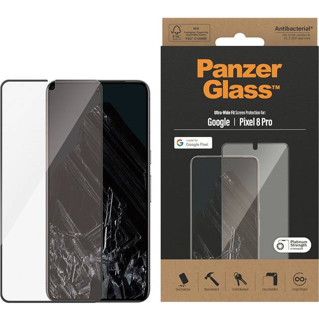 Panzglass - Bildschirmschutz Google Pixel 8 Pro - Ultra-weite Passform Panzglass - Bildschirmschutz Google Pixel 8 Pro - Ultra-weite Passform von PanzerGlass