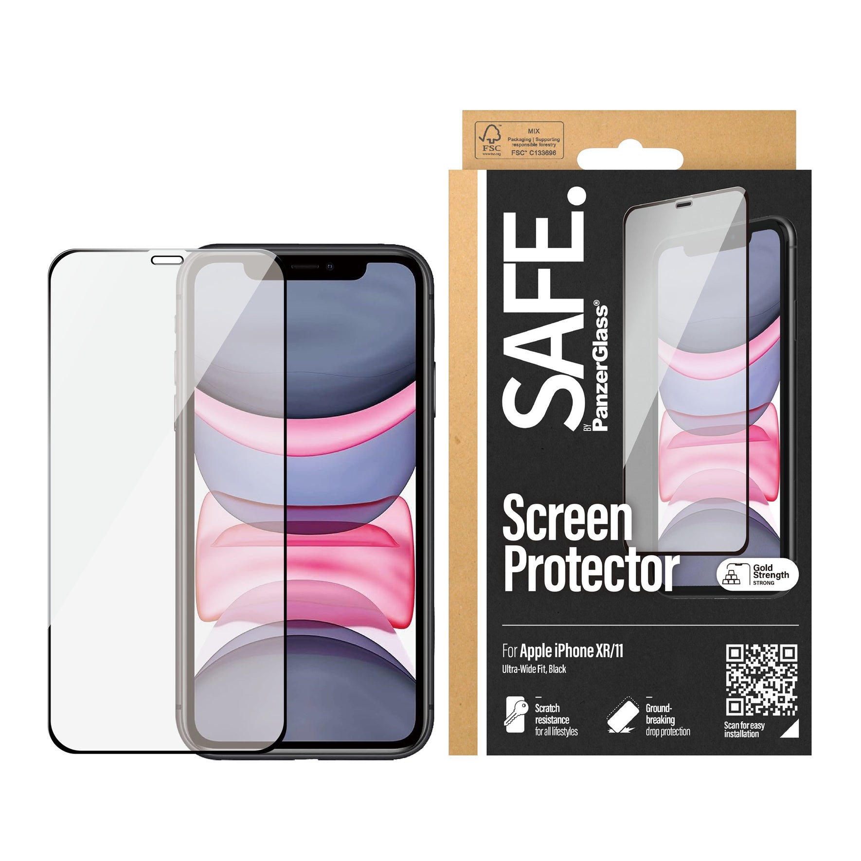 SAFE By PanzerGlass - Screen Protector - Apple iPhone 11/XR - Edge-to-Edge SAFE By PanzerGlass - Screen Protector - Apple iPhone 11/XR - Edge-to-Edge von PanzerGlass