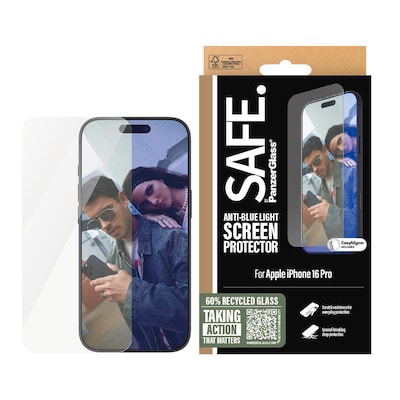 SAFE. by PanzerGlass Anti-Blue Light Displayschutz iPhone 16 Pro UWF SAFE. by PanzerGlass Anti-Blue Light Displayschutz iPhone 16 Pro UWF von PanzerGlass