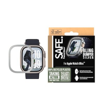 SAFE. by PanzerGlass TPU Bumper Silber Apple Watch Ultra 2024 SAFE. by PanzerGlass TPU Bumper Silber Apple Watch Ultra 2024 von PanzerGlass