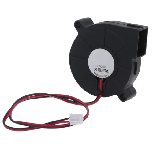 Paodduk Bürstenloser DC-Kühlgebläse, Drucker-Lüfter,5V/12V/24V Turbinenlüfter Elektronikgebläse mit Doppelkugellager - Langlebiges 2-Pin-Anschluss-Ersatzgebläse- -Druckerzubehör Paodduk Bürstenloser DC-Kühlgebläse, Drucker-Lüfter,5V/12V/24V Turbinenlüfter Elektronikgebläse mit Doppelkugellager - Langlebiges 2-Pin-Anschluss-Ersatzgebläse- -Druckerzubehör von Paodduk