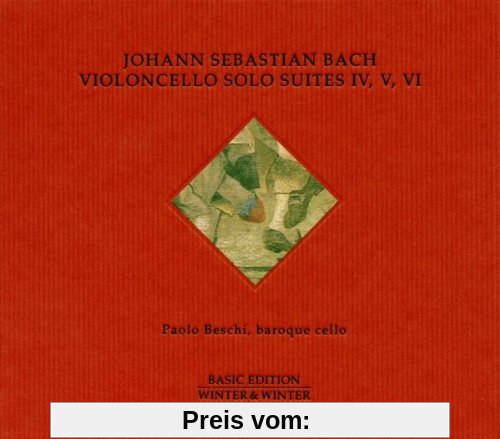 Cello Solo Suites IV / V / VI von Paolo Beschi
