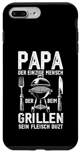 Papa Der Einzige Mensch Der Beim Grillen Sein Fleisch Duzt Hülle für iPhone 7 Plus/8 Plus Papa Der Einzige Mensch Der Beim Grillen Sein Fleisch Duzt Hülle für iPhone 7 Plus/8 Plus von Papa Einzige Beim Grillen Duzt Spruch Vater Grill