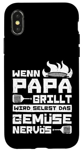 Wenn Papa Grillt Wird Selbst Das Gemüse Nervös Väter Grillen Hülle für iPhone X/XS Wenn Papa Grillt Wird Selbst Das Gemüse Nervös Väter Grillen Hülle für iPhone X/XS von Papa Grillt Das Gemüse Wird Nervös Grillen Väter