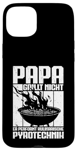 Papa Grillt Nicht Er Performt Kulinarische Pyrotechnik Grill Hülle für iPhone 15 Plus Papa Grillt Nicht Er Performt Kulinarische Pyrotechnik Grill Hülle für iPhone 15 Plus von Papa Grillt Nicht Pyrotechnik Geschenkidee Vater
